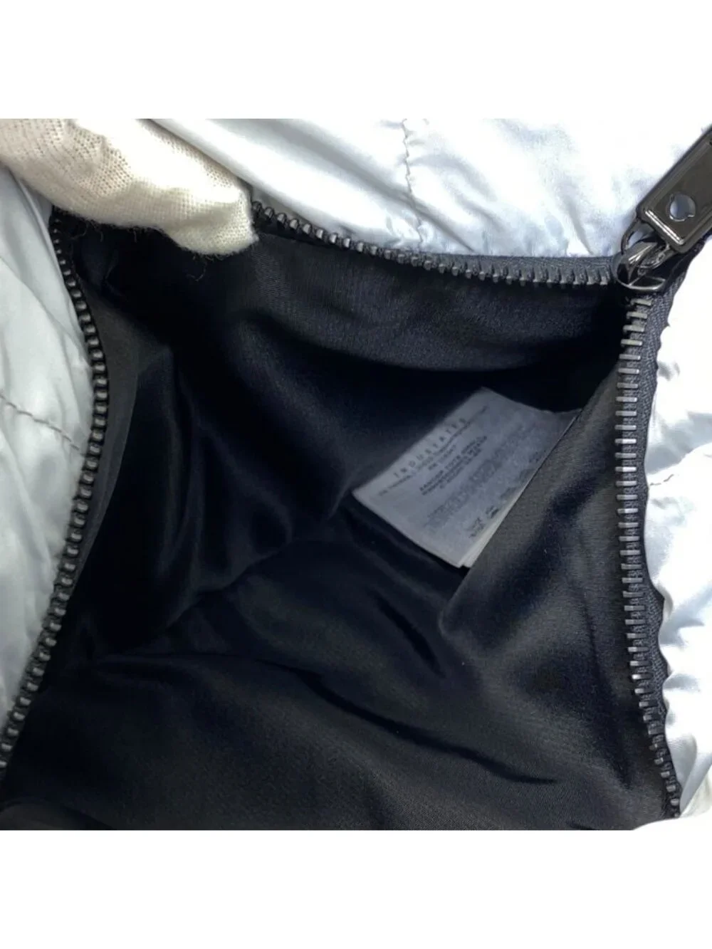 Moncler T Small Sander Tote Nylon Down Leather Feather Lightweight Force